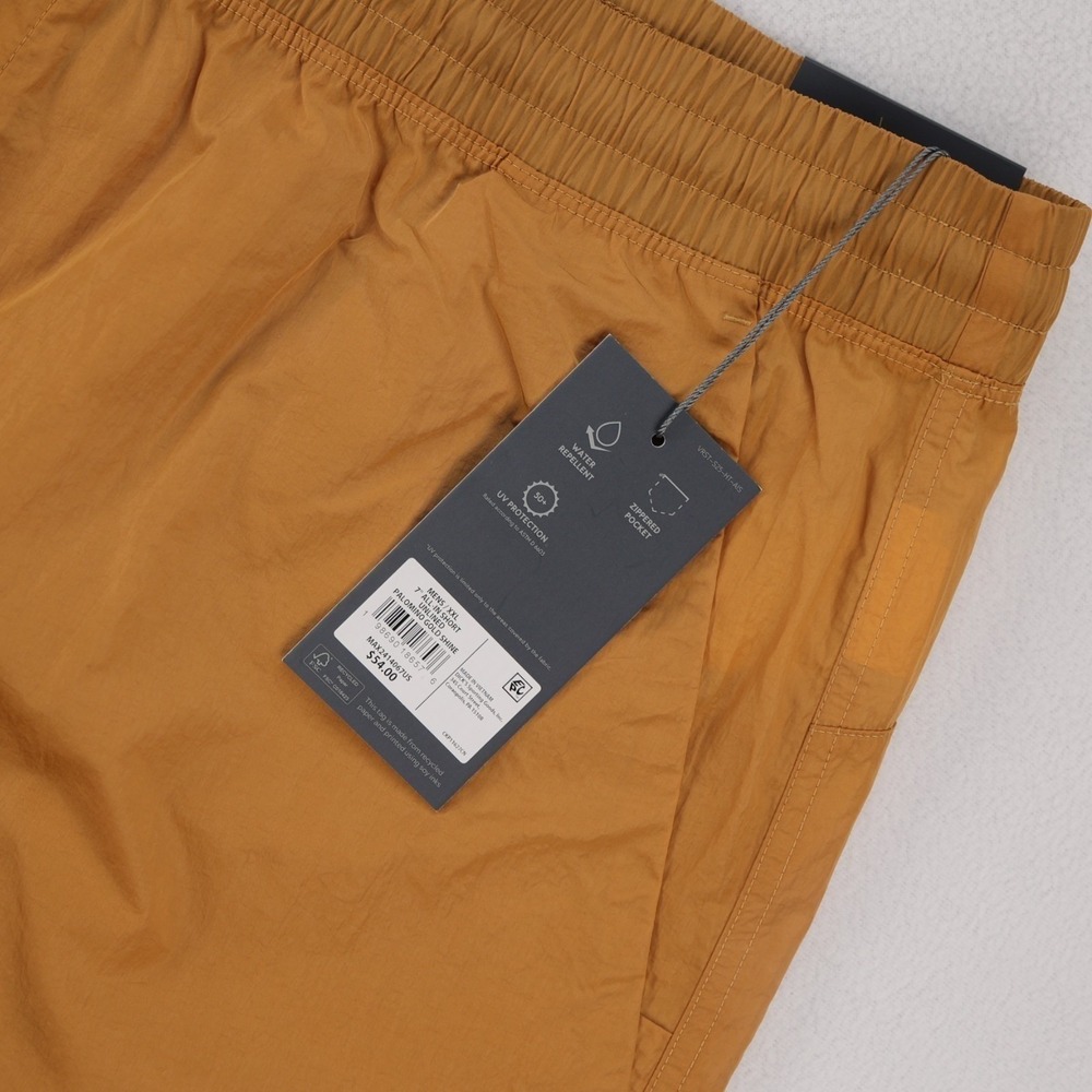 VRST Mens XXL 7" All-In Unlined Short Palomino Gold Shine Water Repellent NEW‎